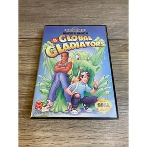 Mick & Mack Global Gladiators Sega Genesis Game Case Manual McDonald's Virgin